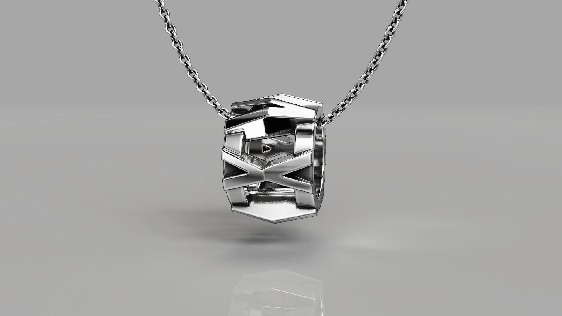 Tiffany X Open Pendant 3D print model_3