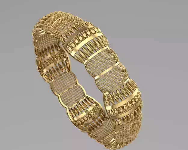 Traditional Indian Bangle 3D print model