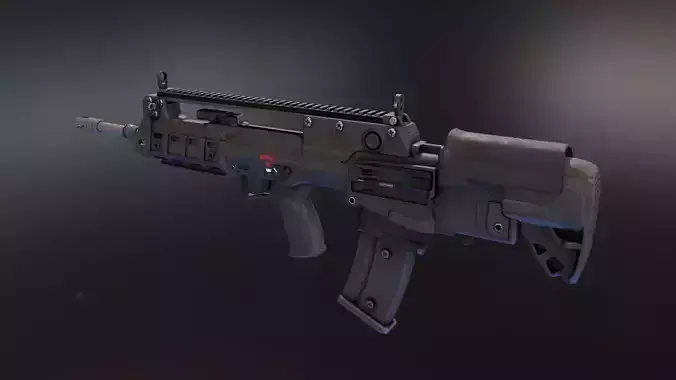 VHS2 Assault Rifle Low-poly 3D model