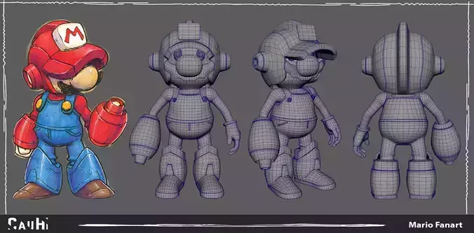 Free file Model Mario machine