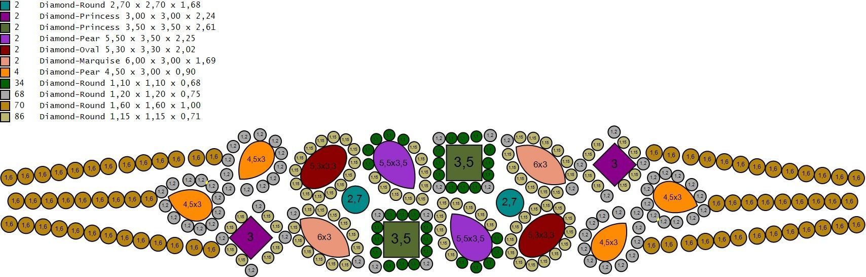 Bracelet 85 3D print model_13