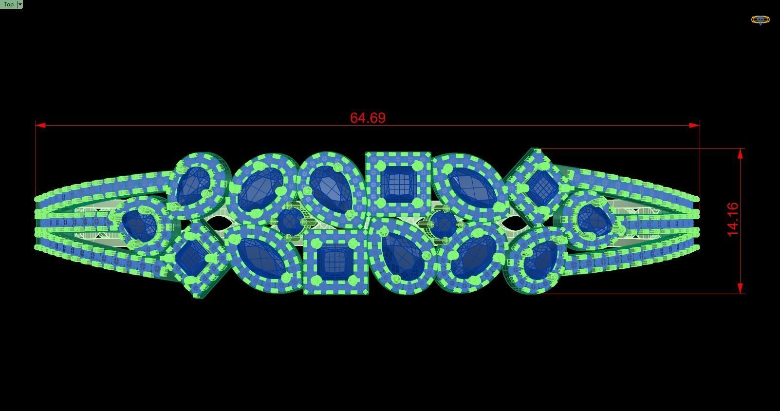 Bracelet 85 3D print model_7