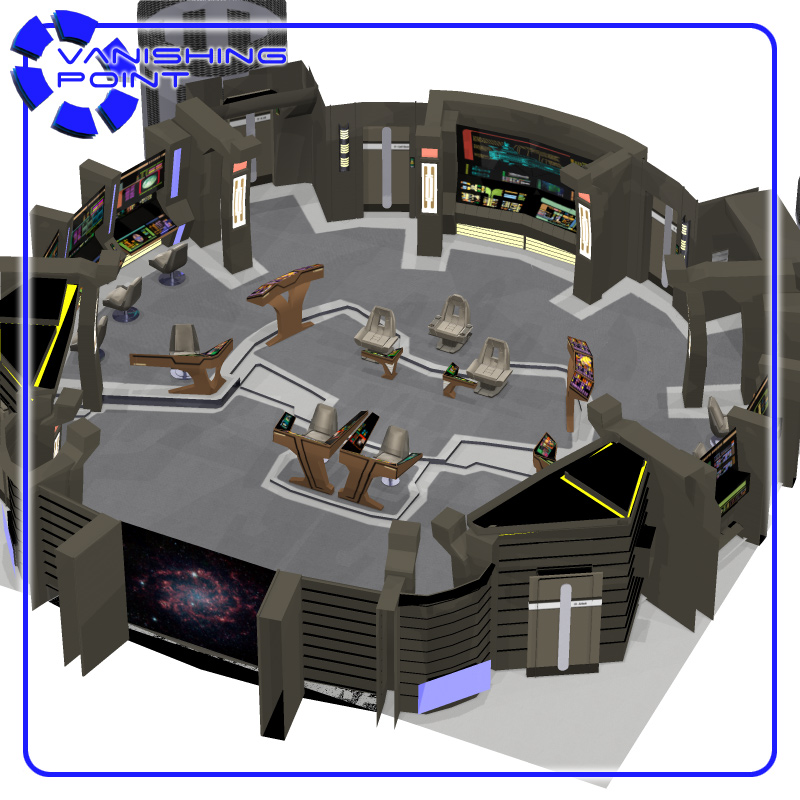 Starship Bridge 5 for Poser 3D Model rigged PZ3 PP2 ... architectural engineering schematics 