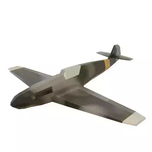 Bf109 Low-poly 3D model