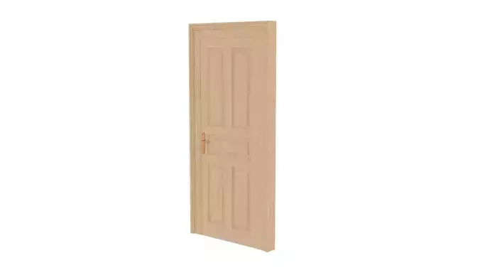 Door - Oak 3D model