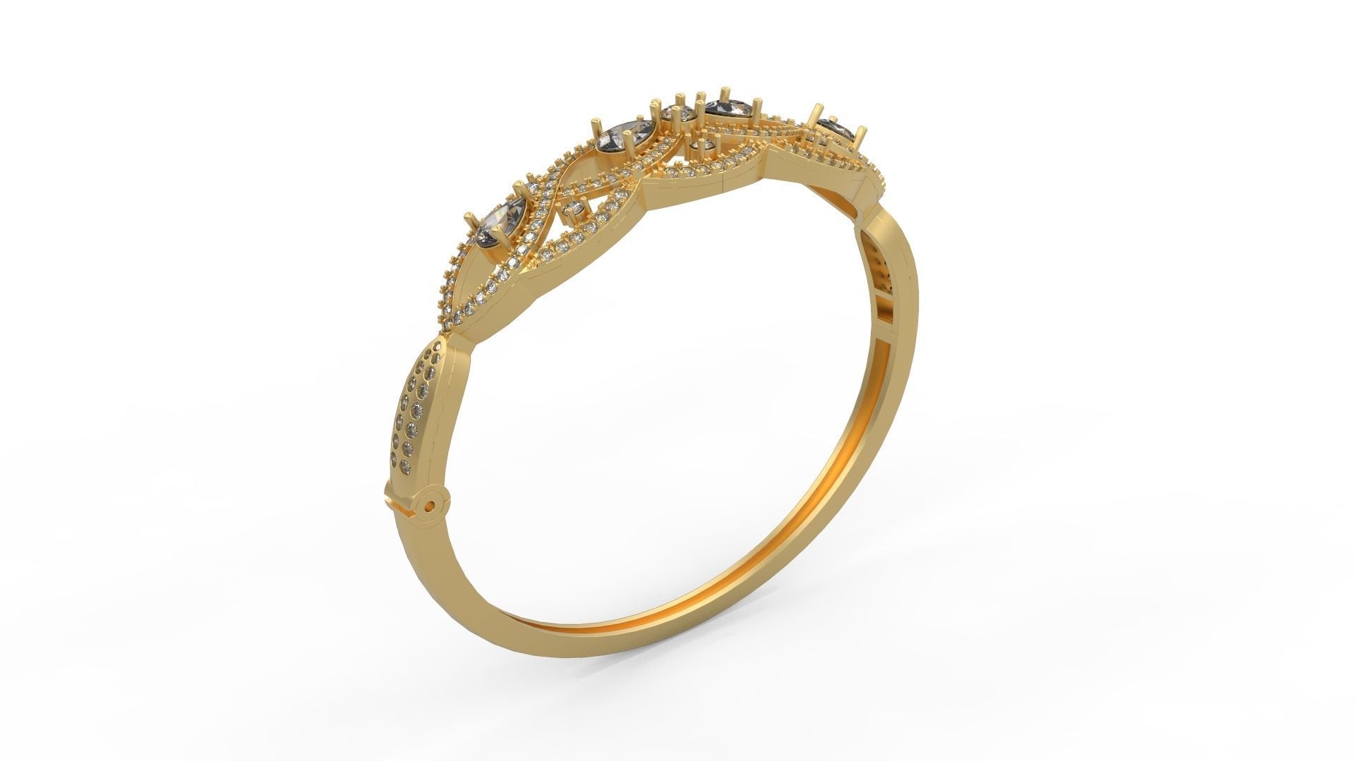 Bracelet 100 3D print model_1