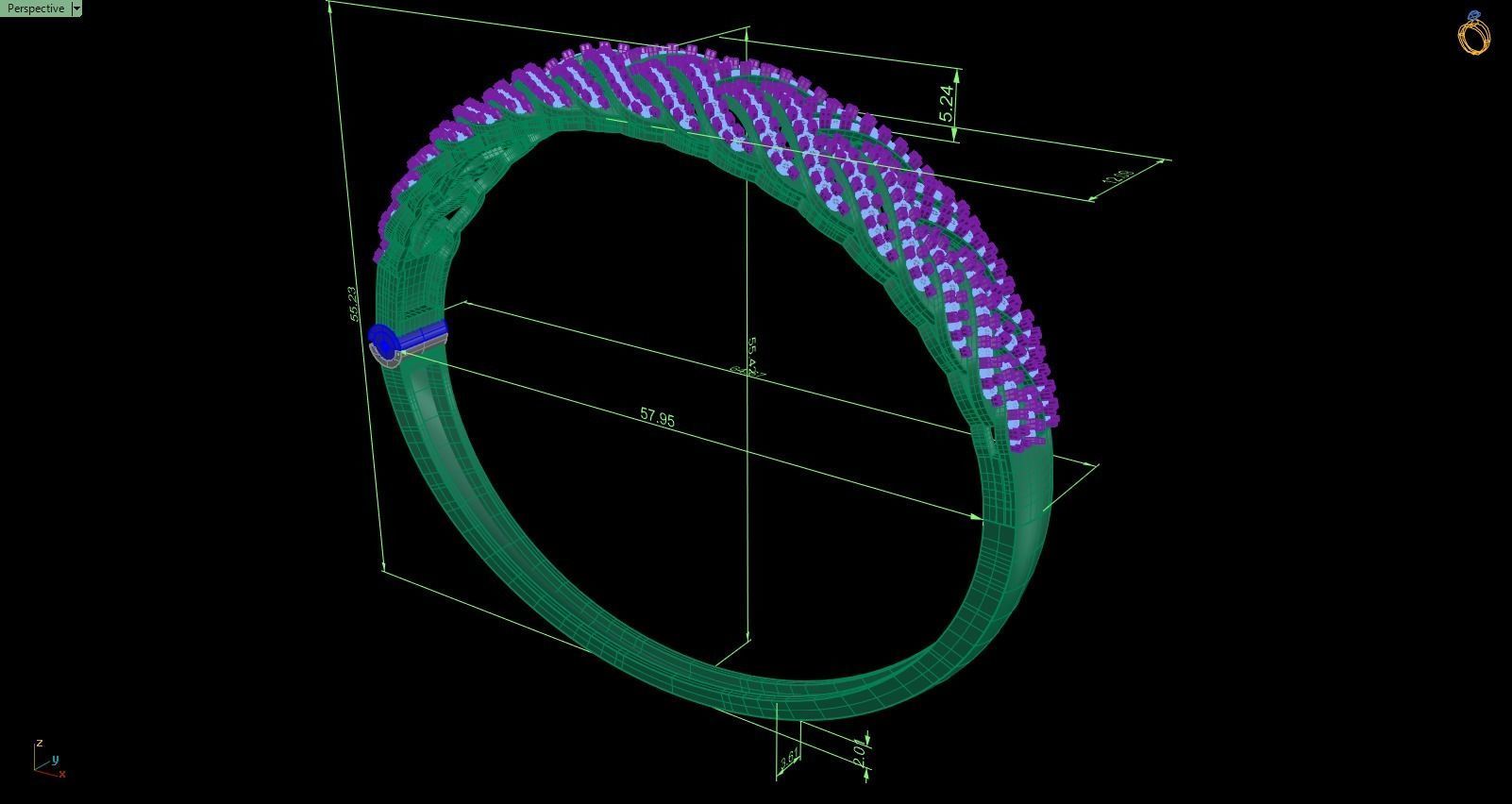 Bracelet 101 3D print model_9