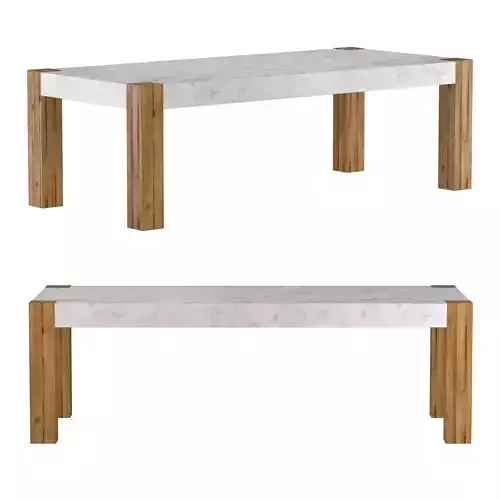 Junction Dining Table 3D model