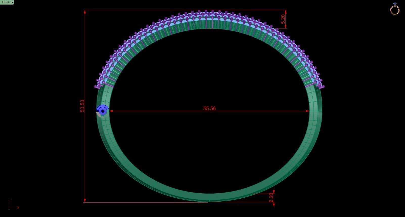 Bracelet 104 3D print model_7