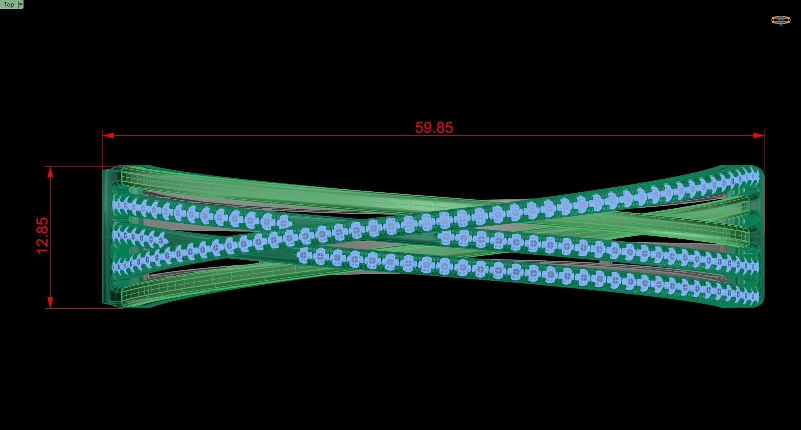 Bracelet 105  3D print model_6