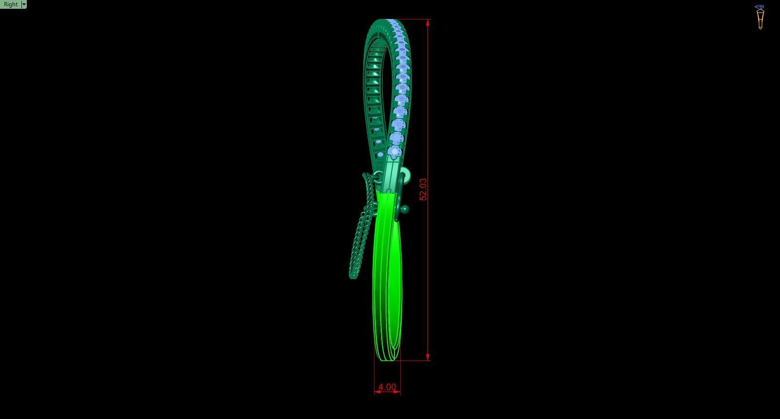 Bracelet 108 3D print model_8