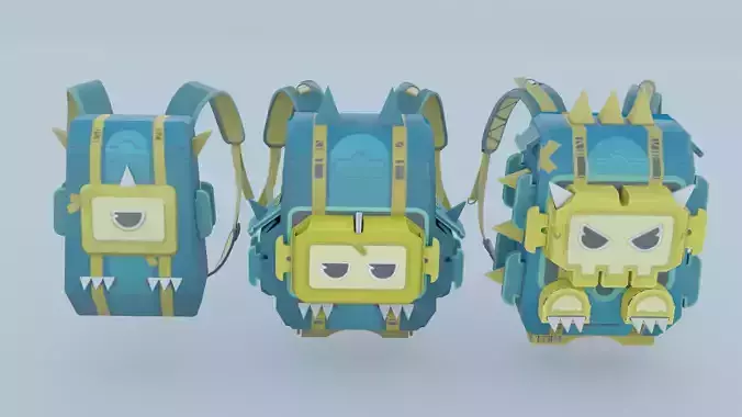 Bag 3x Cardboard Dino Backpack