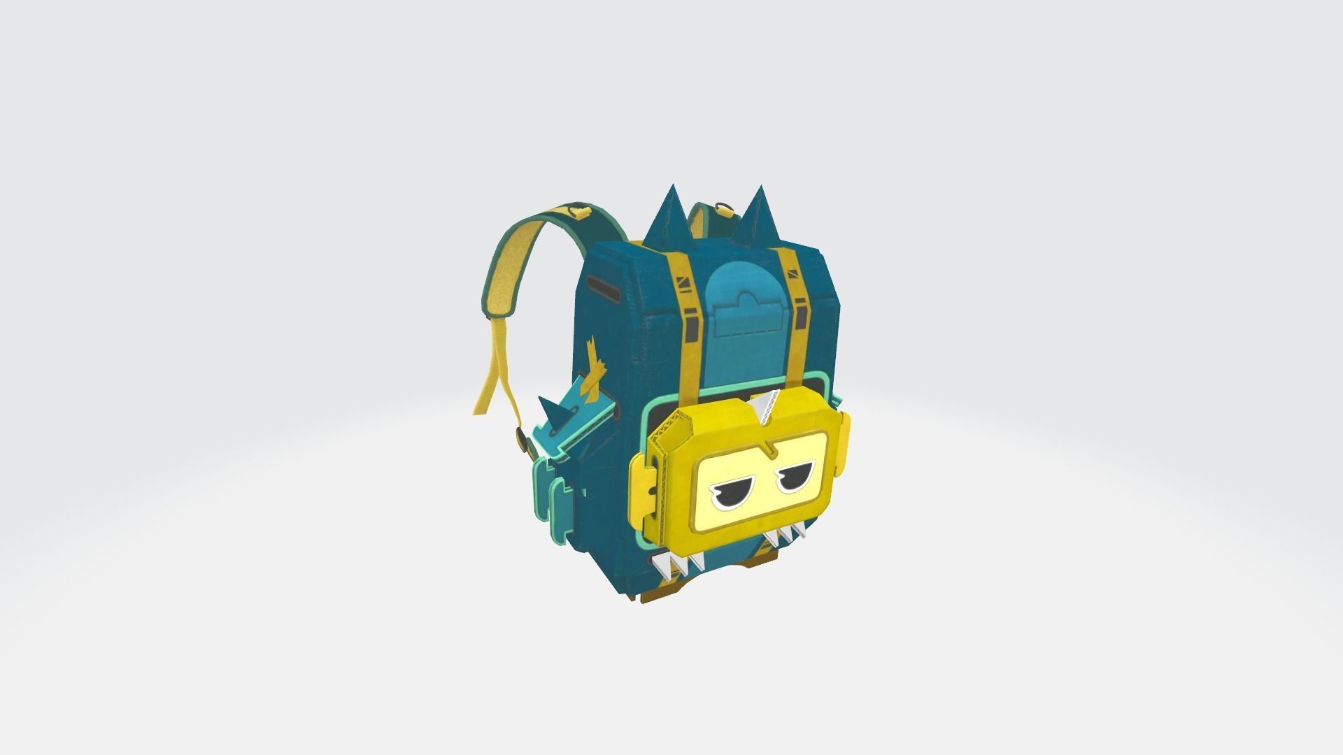 Bag 3x Cardboard Dino Backpack 3D model_2