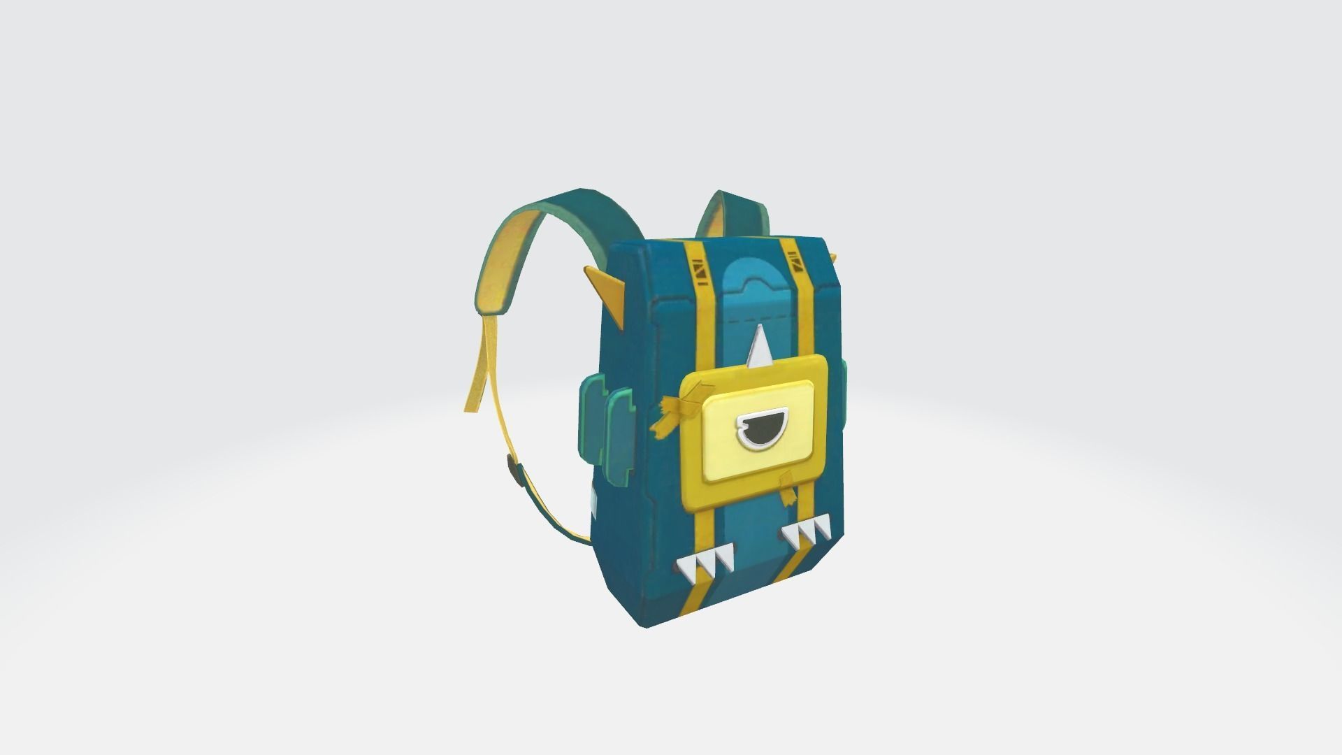 Bag 3x Cardboard Dino Backpack 3D model_1