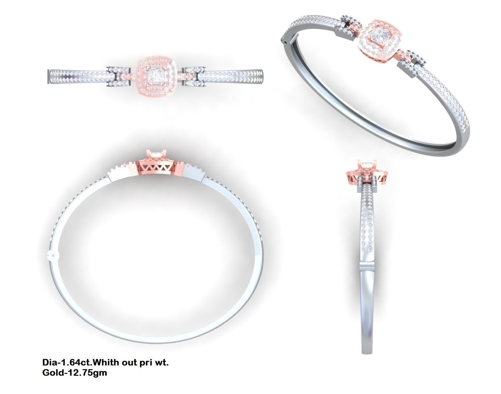 Bracelet 109 3D print model_5