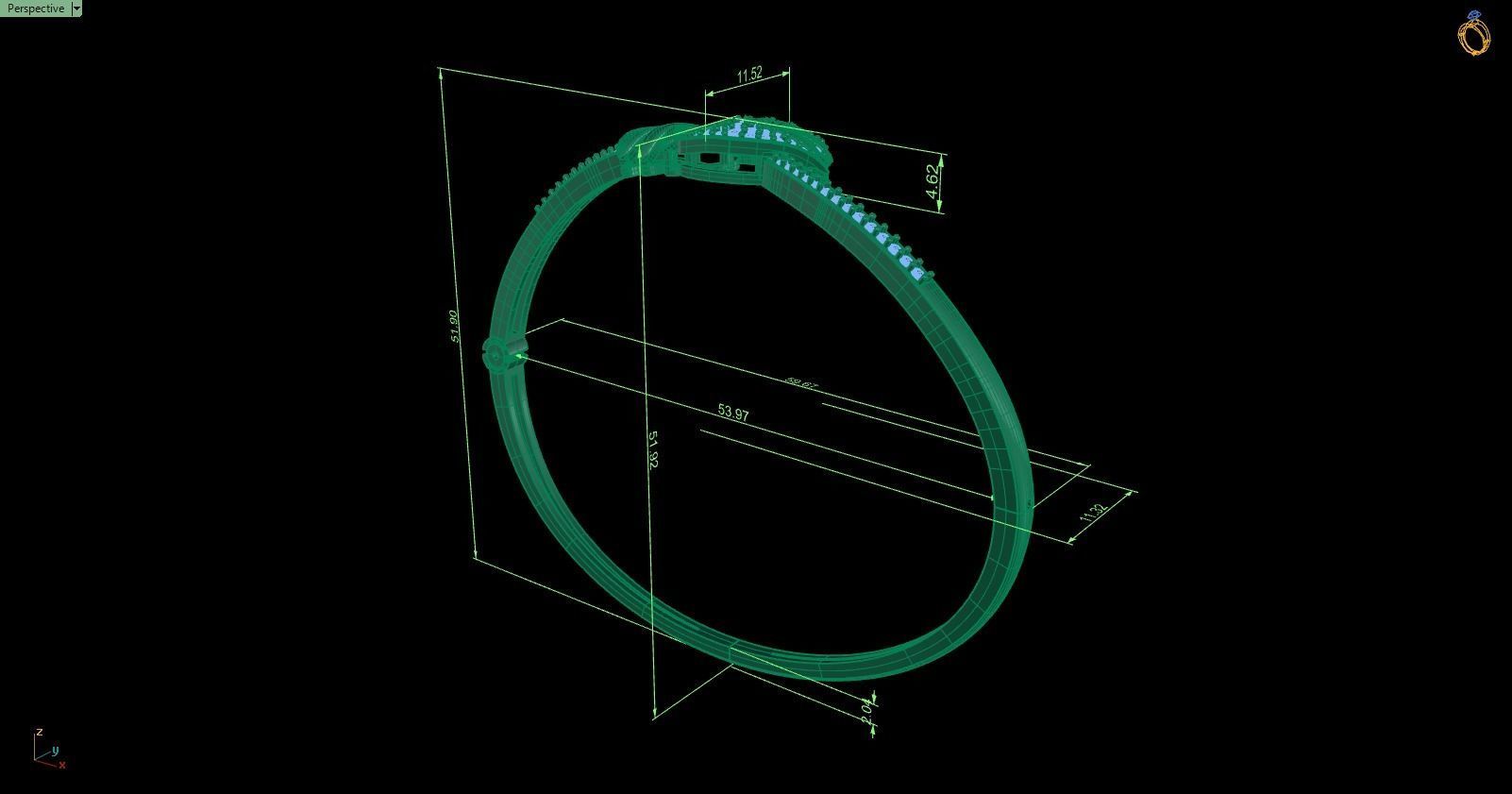 Bracelet 113 3D print model_9