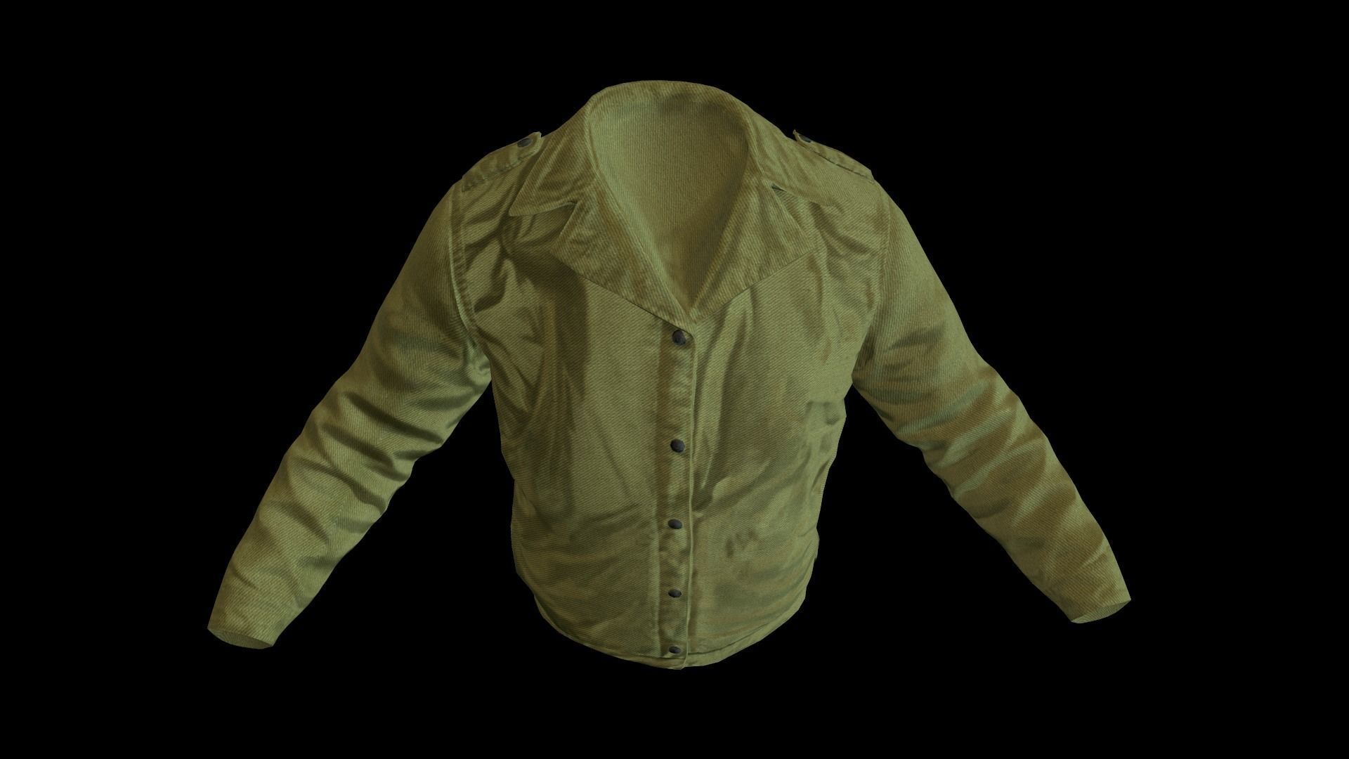 Jacket Low-poly 3D model_9