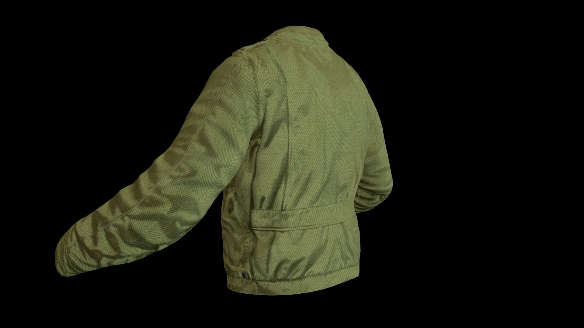 Jacket Low-poly 3D model_5