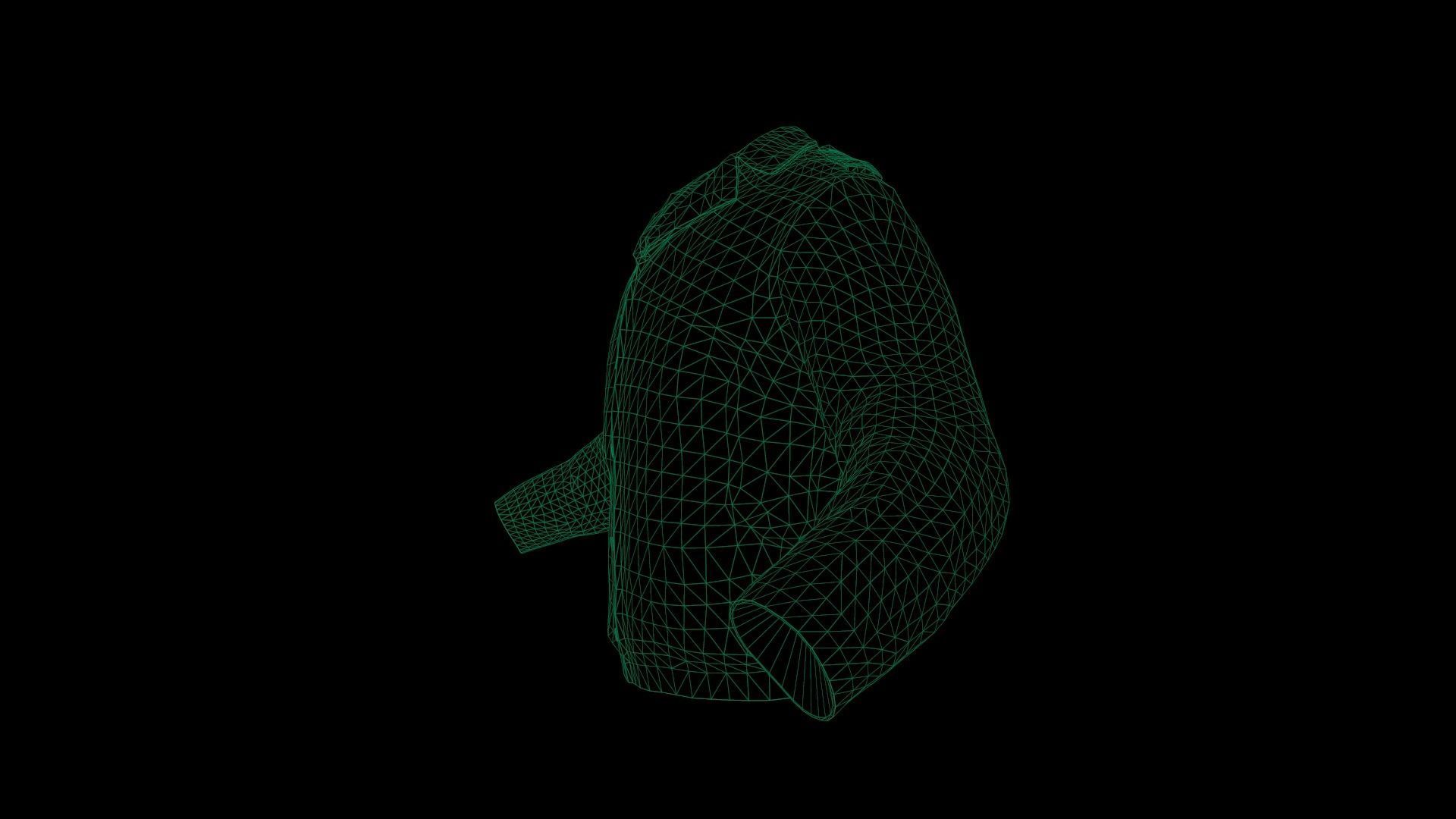 Jacket Low-poly 3D model_15