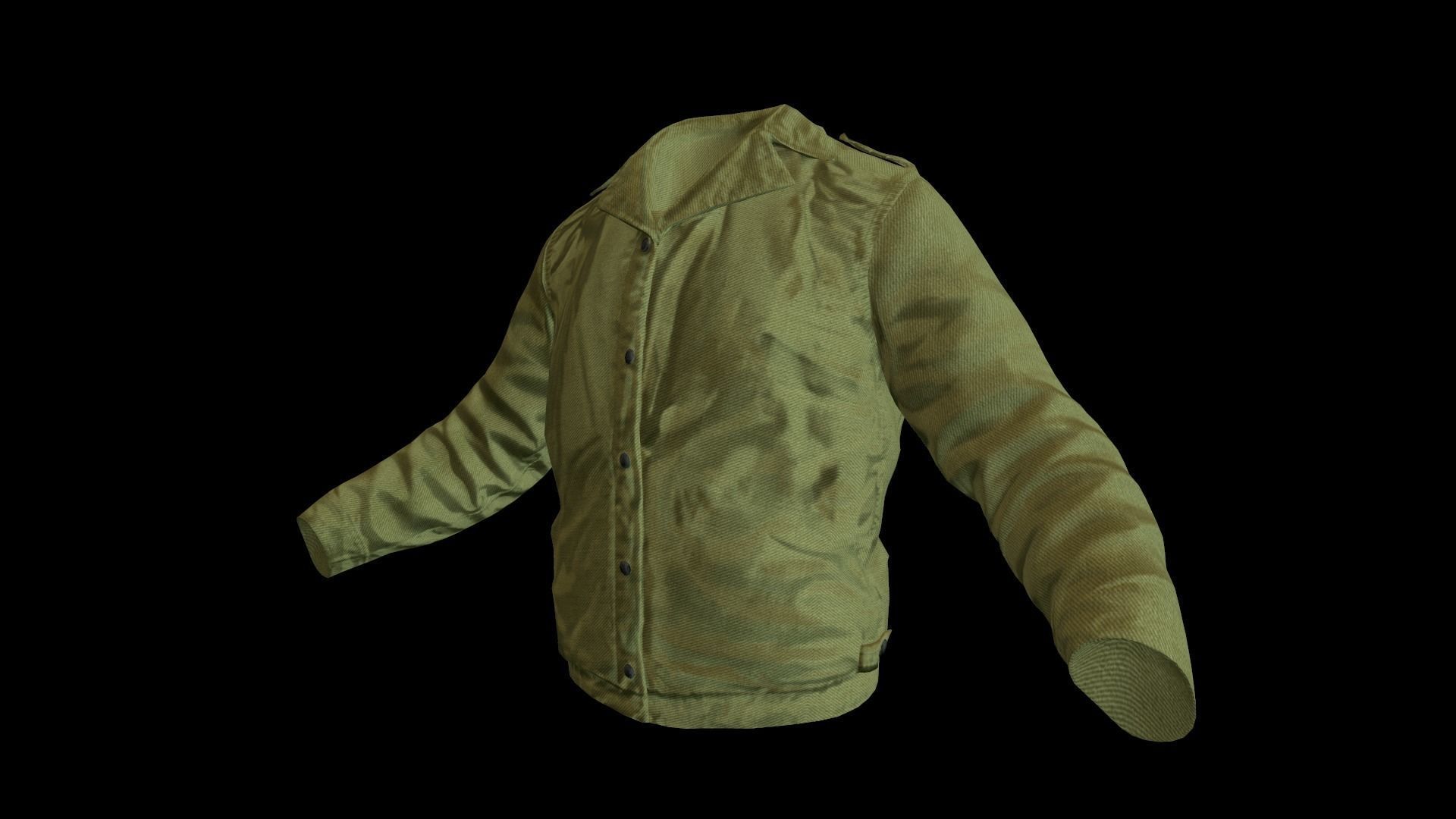 Jacket Low-poly 3D model_3