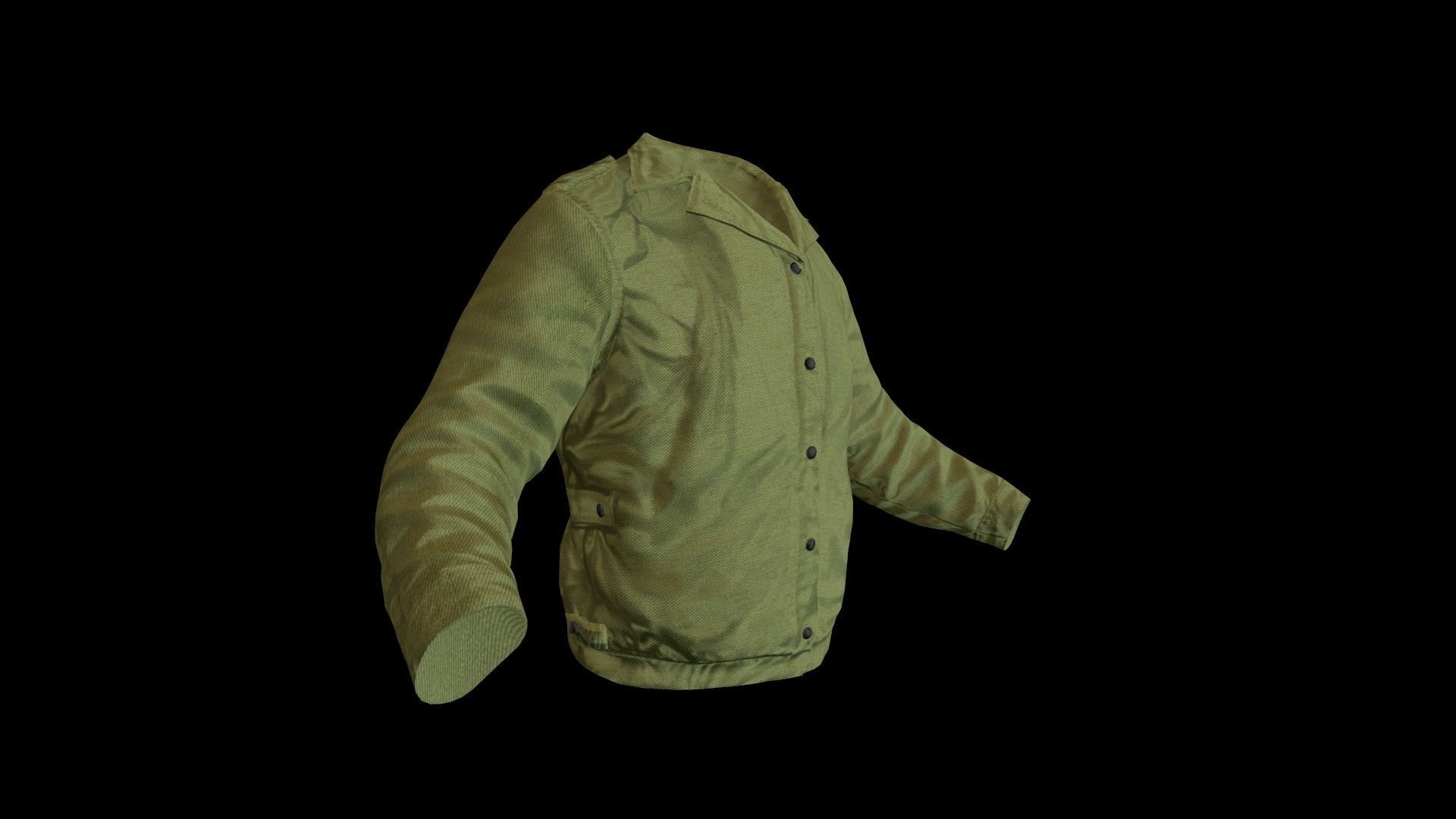 Jacket Low-poly 3D model_8