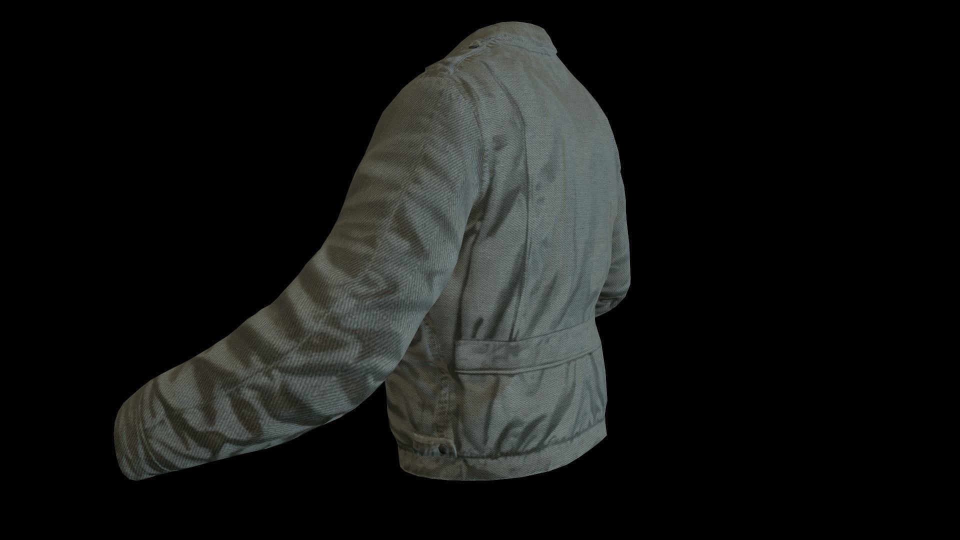 Jacket Low-poly 3D model_11