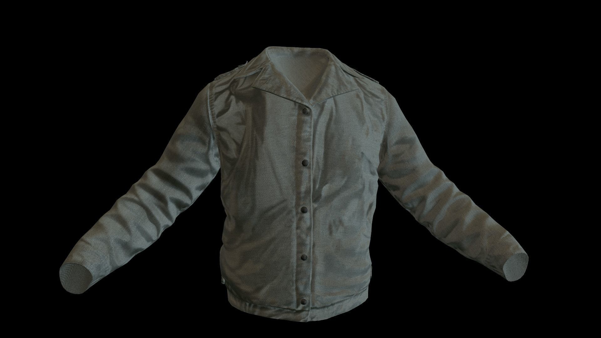 Jacket Low-poly 3D model_10