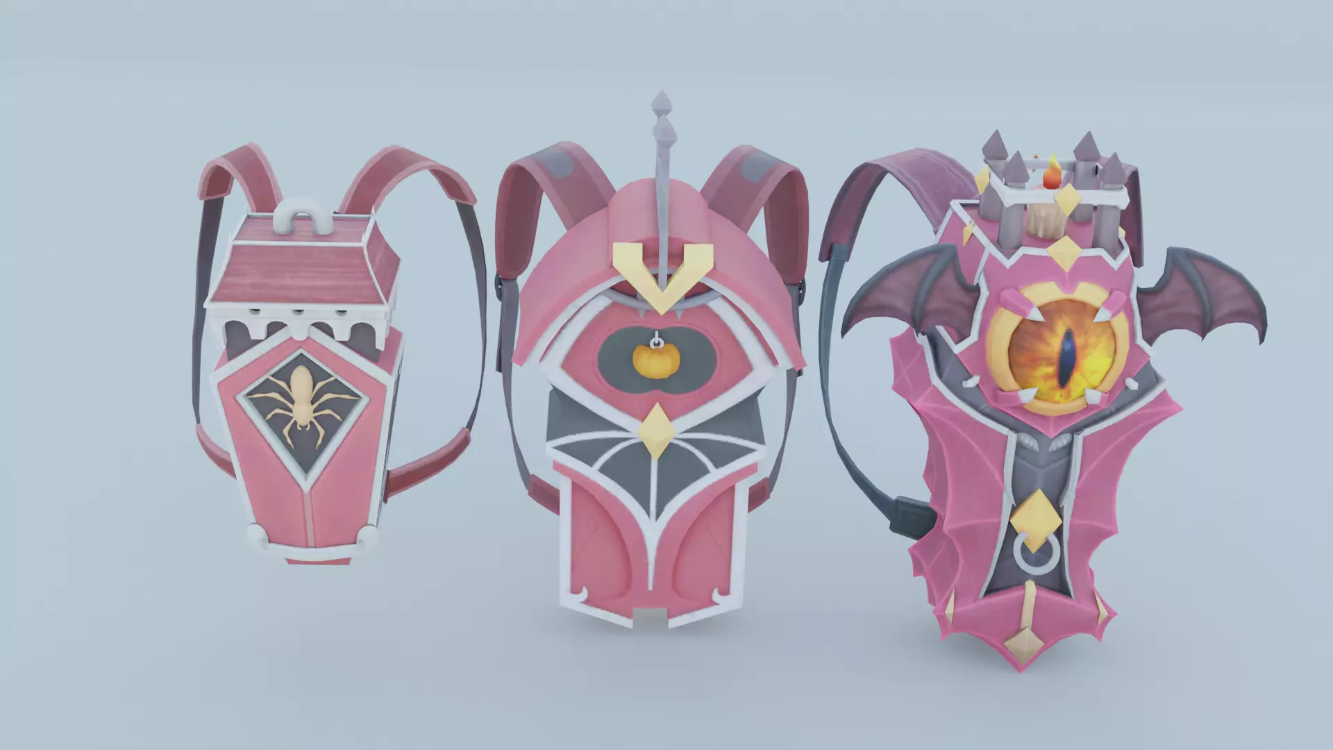 Bag 3x Deadly Glare Backpack 3D model