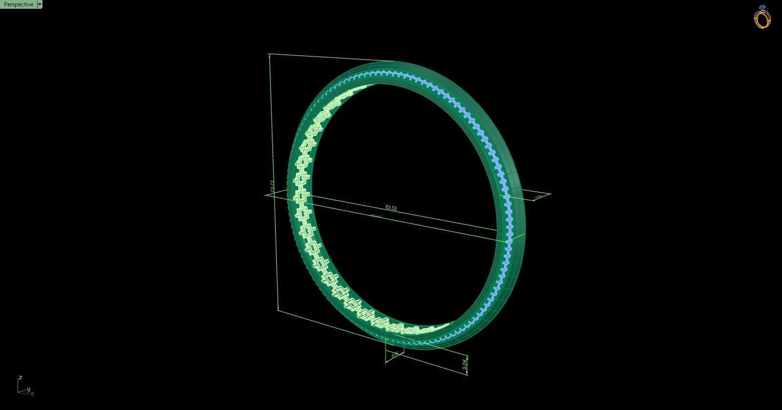 Bracelet 118 3D print model_9