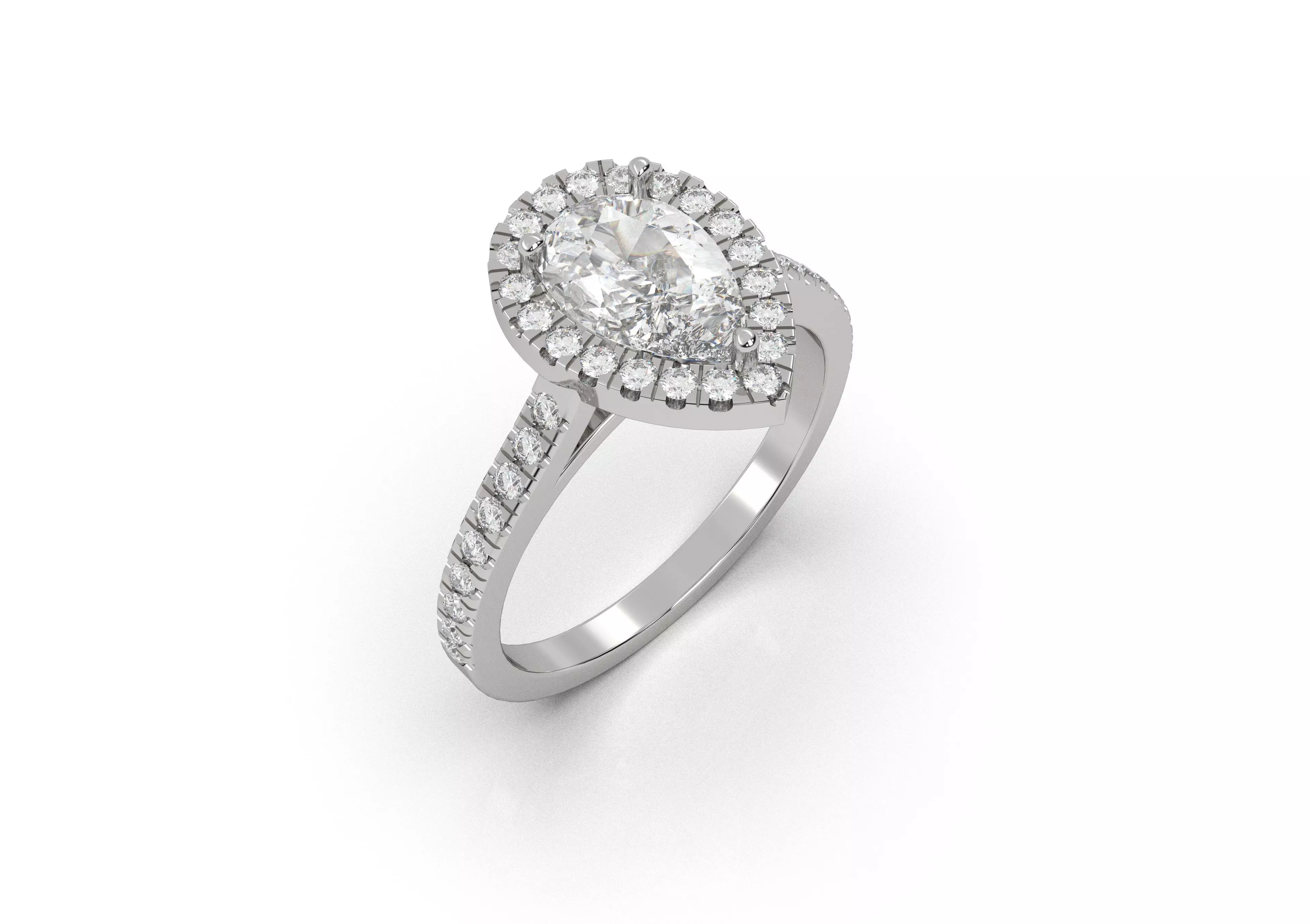 39 Falling Stone Ring 3D print model_0