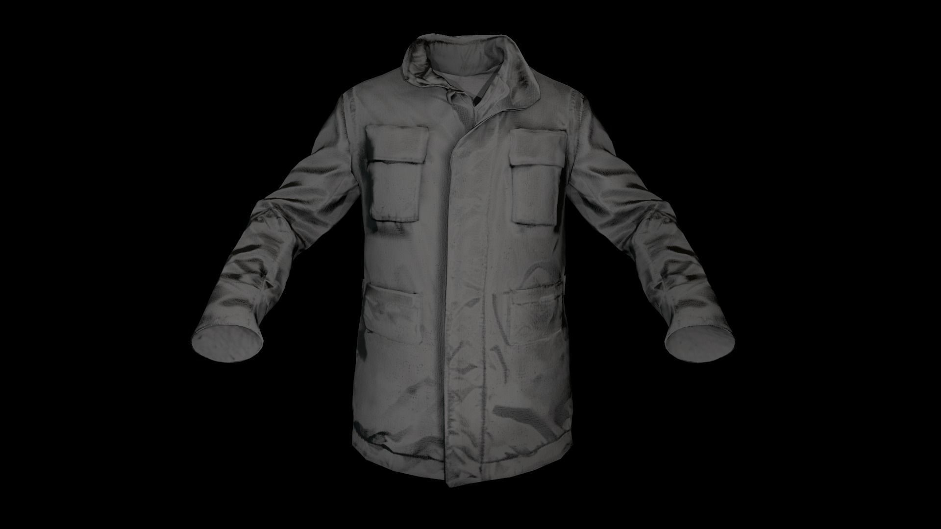 Jacket 8 Low-poly 3D model_16