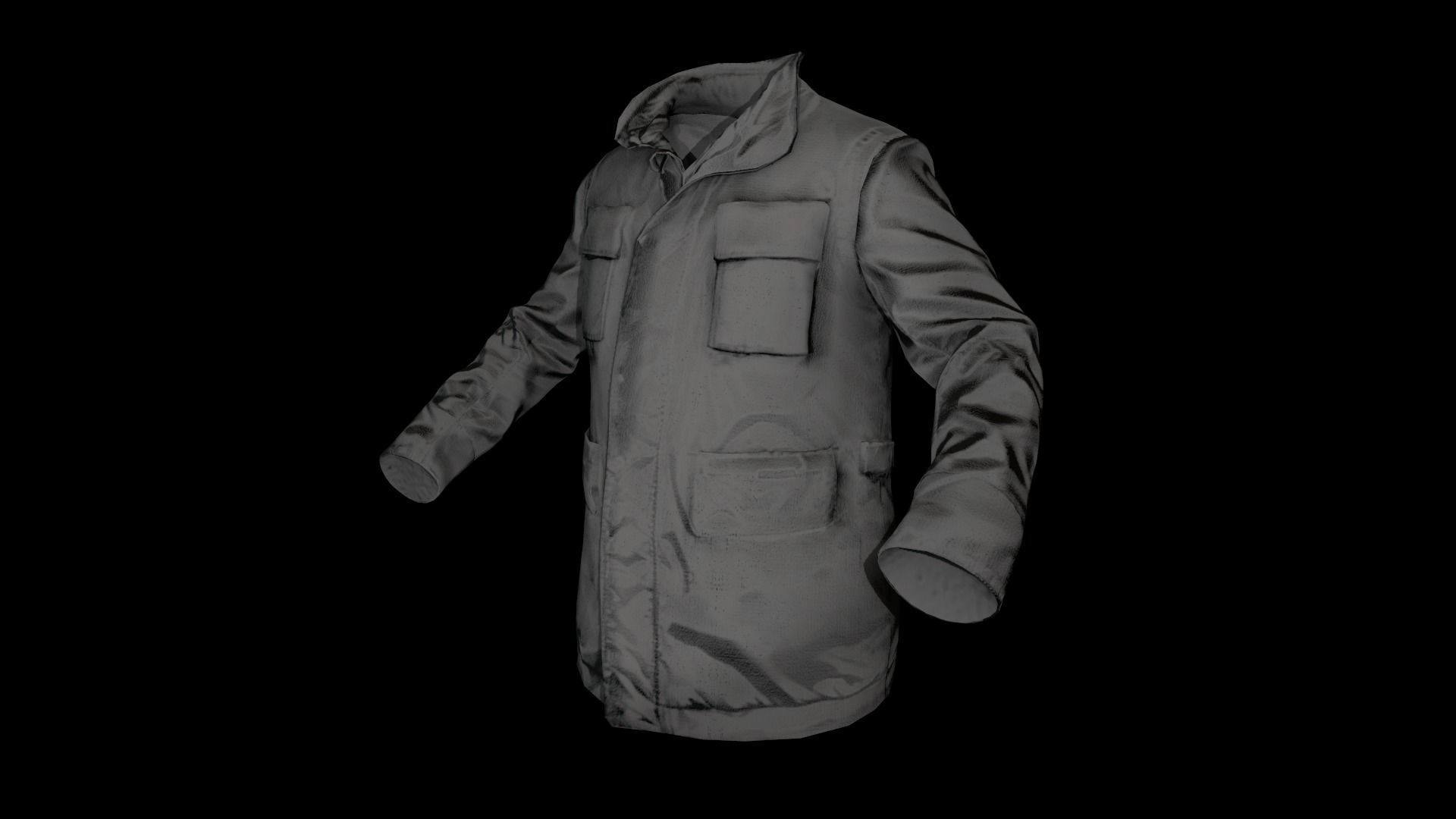 Jacket 8 Low-poly 3D model_17