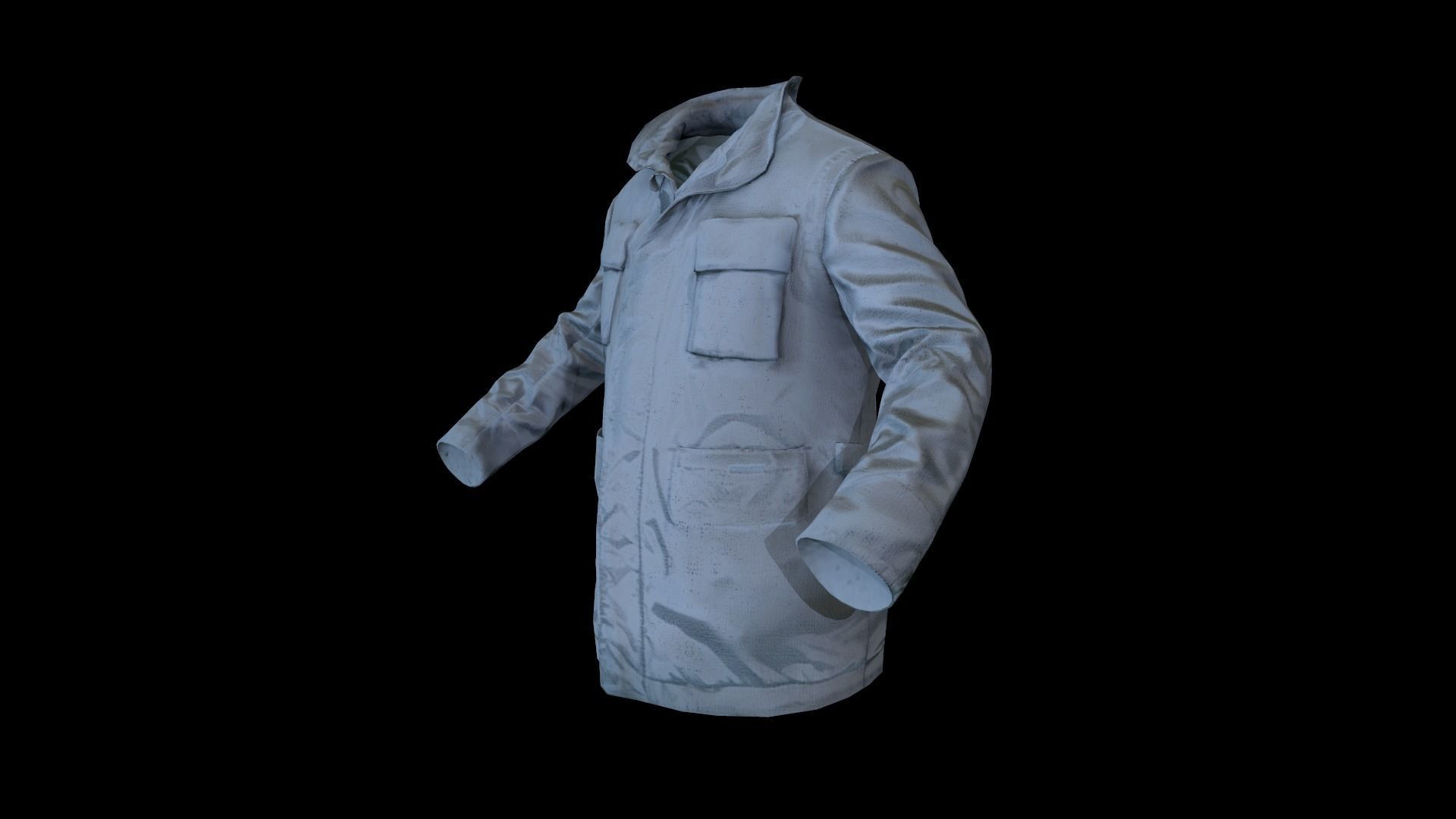 Jacket 8 Low-poly 3D model_4