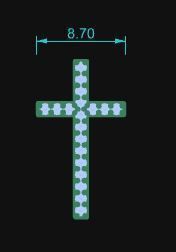 Cross Pendant 34 3D print model_6