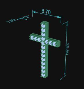 Cross Pendant 34 3D print model_8
