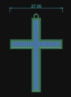 Cross Pendant 32 3D print model_7