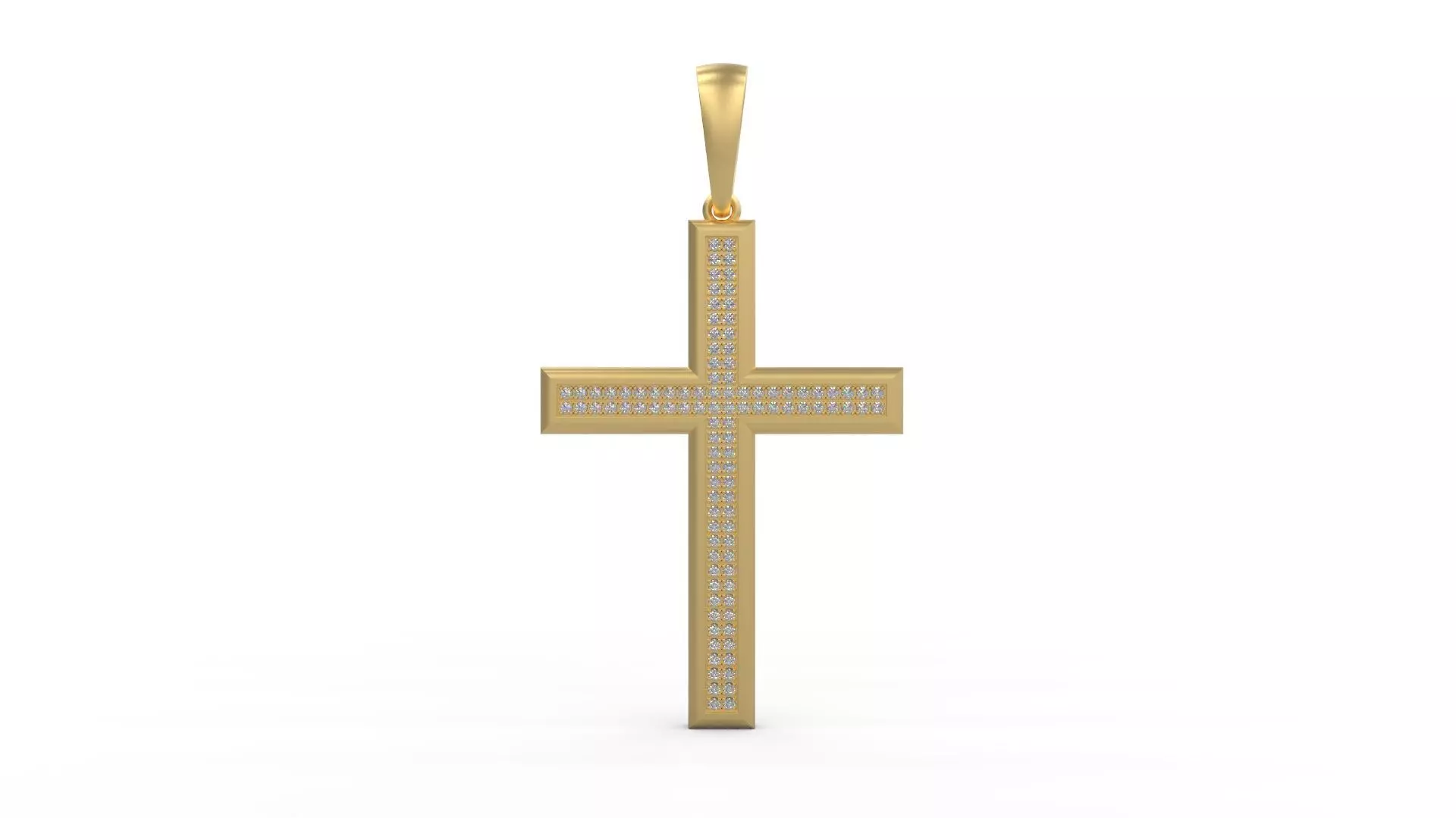 Cross Pendant 32 3D print model_0