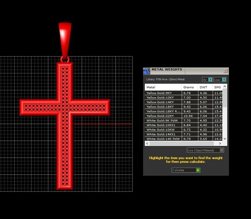 Cross Pendant 32 3D print model_8