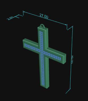 Cross Pendant 32 3D print model_11