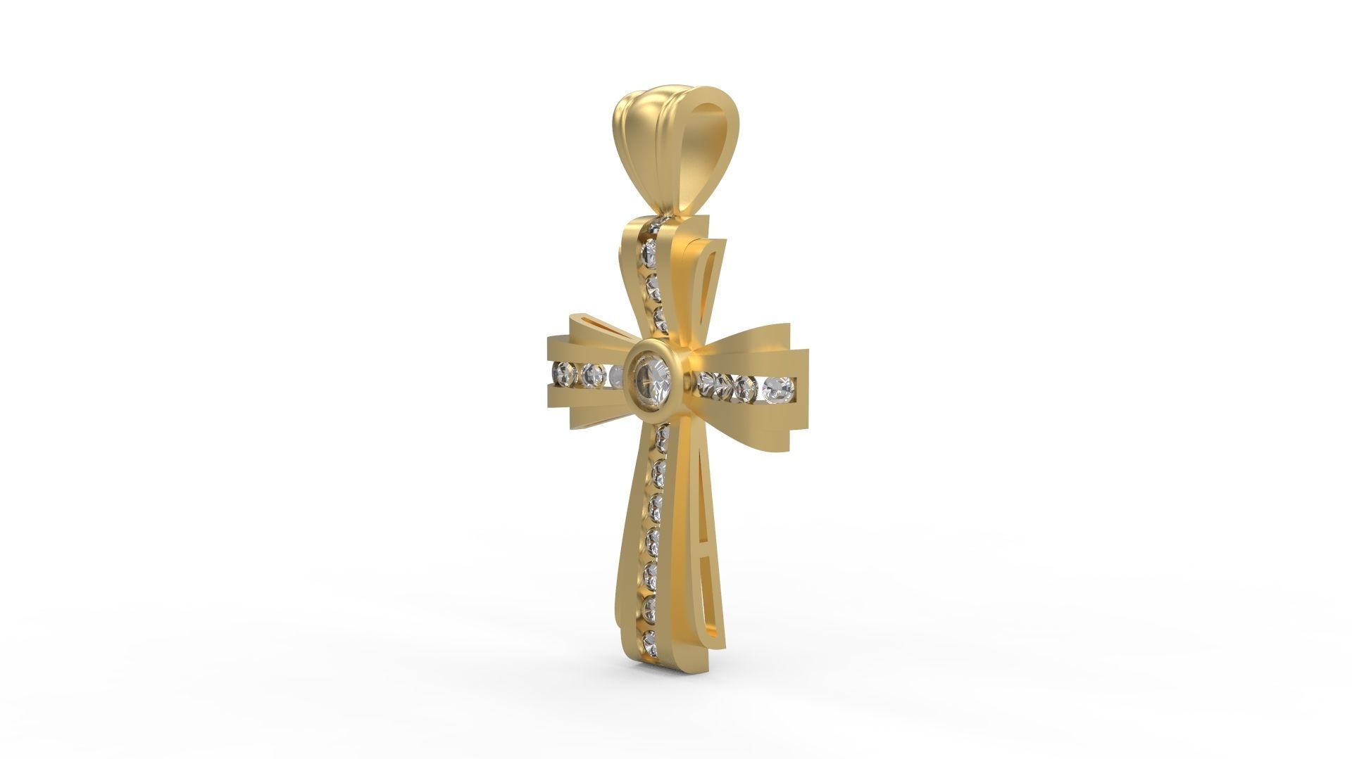 Cross Pendant 31 3D print model_1