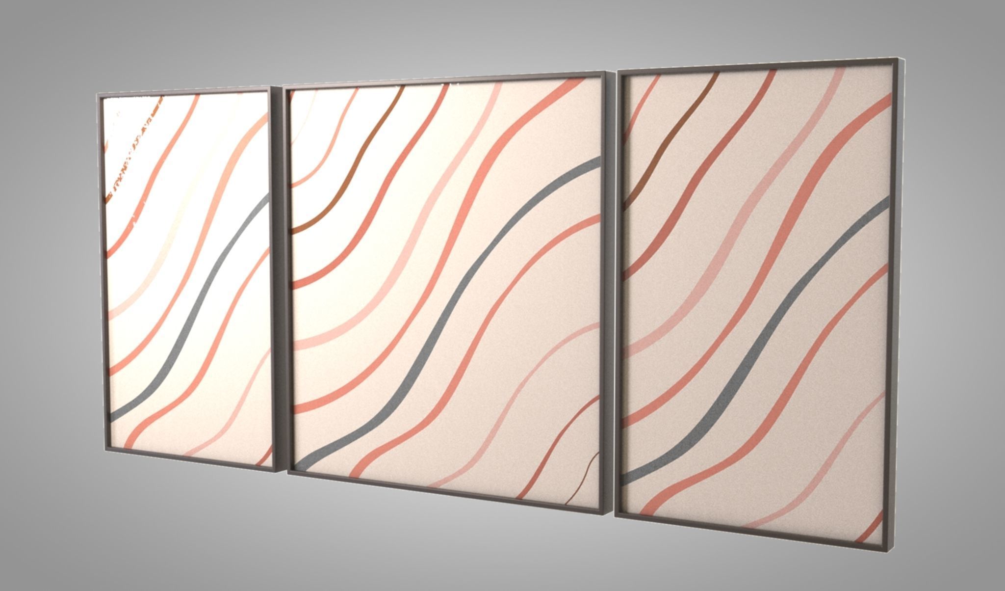 Frames Low-poly 3D model_4