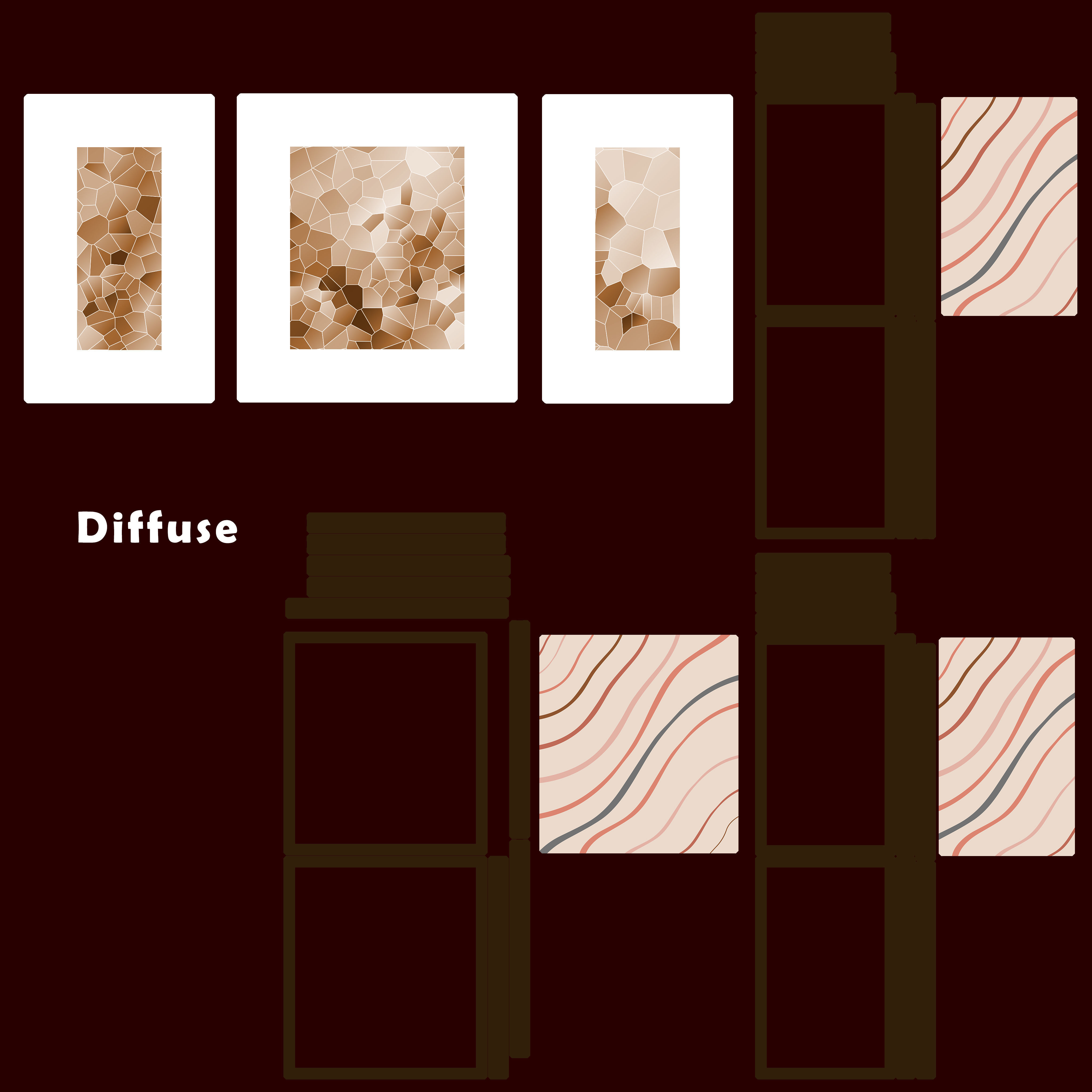 Frames Low-poly 3D model_6