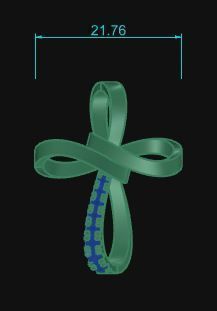 Cross Pendant 45 3D print model_6
