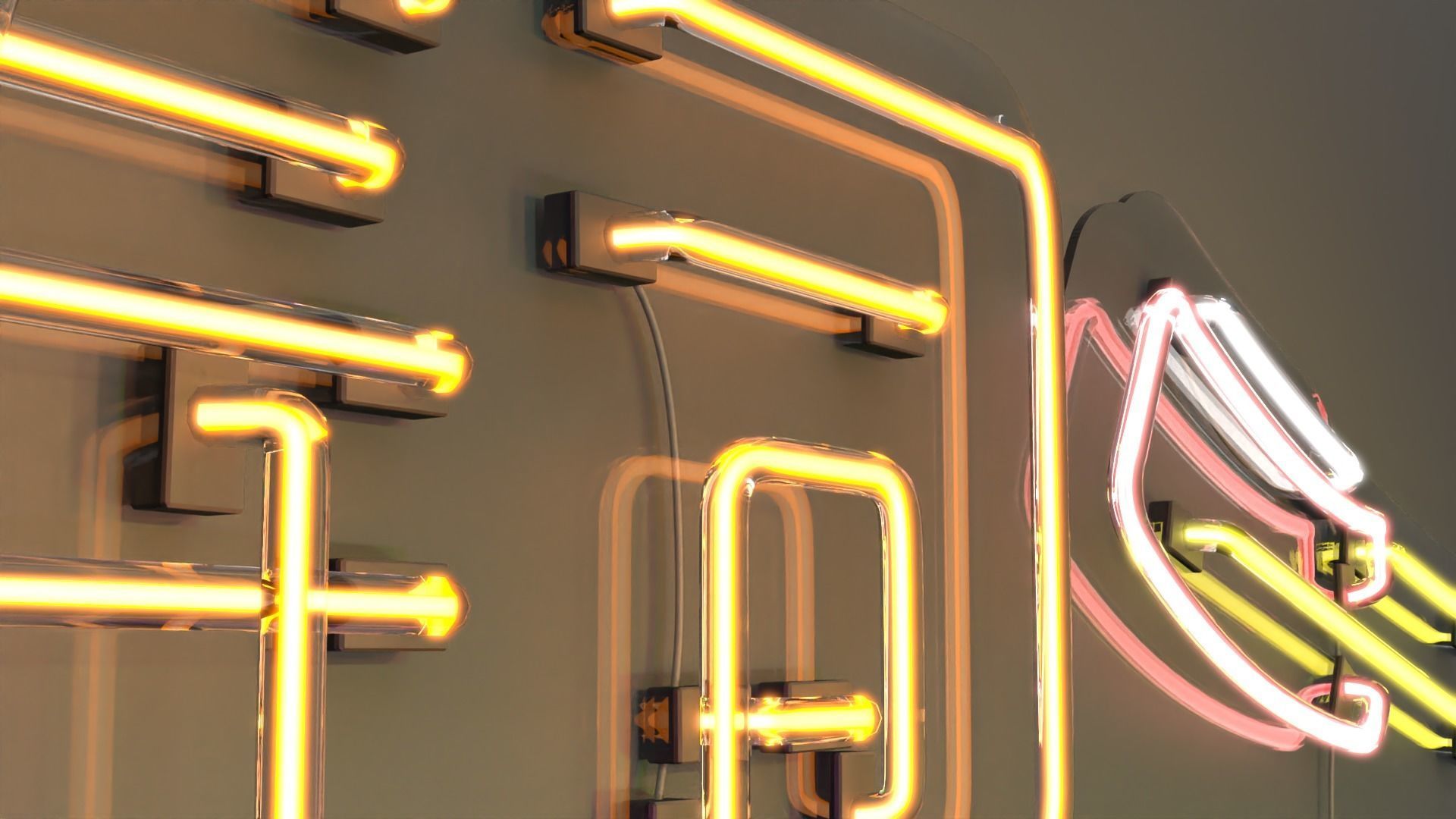 Sushi 1 - Neon Sign 3D model_1
