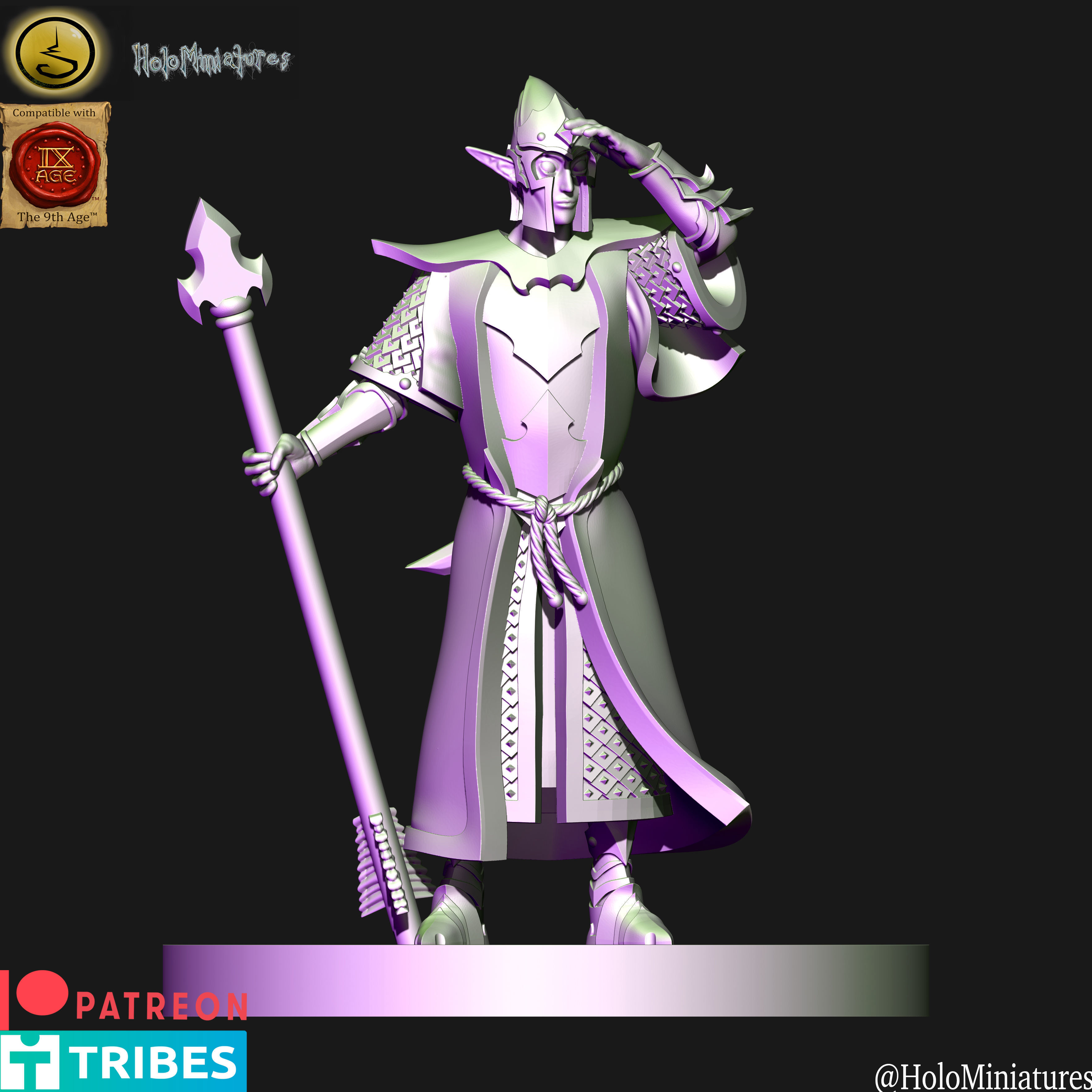 Dark elves Bolt thrower 3D print model_3