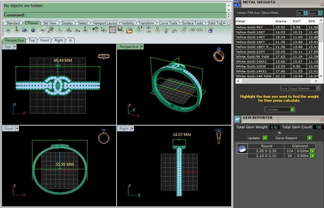 High Jewelry Diamond Bracelet 3dm stl renders details 3D print model_3