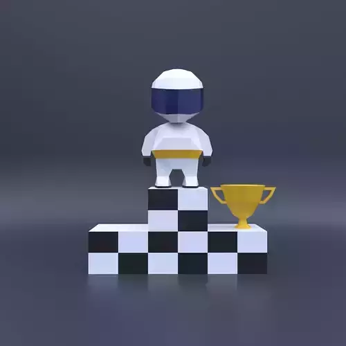 Low Poly RacerModel Origami 3D print model 3D print model 3D print model Low Poly RacerModel Origami 3D print model 3D print model 3D print model