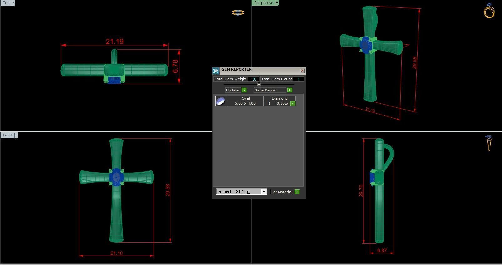 Cross Pendant 39 3D print model_5
