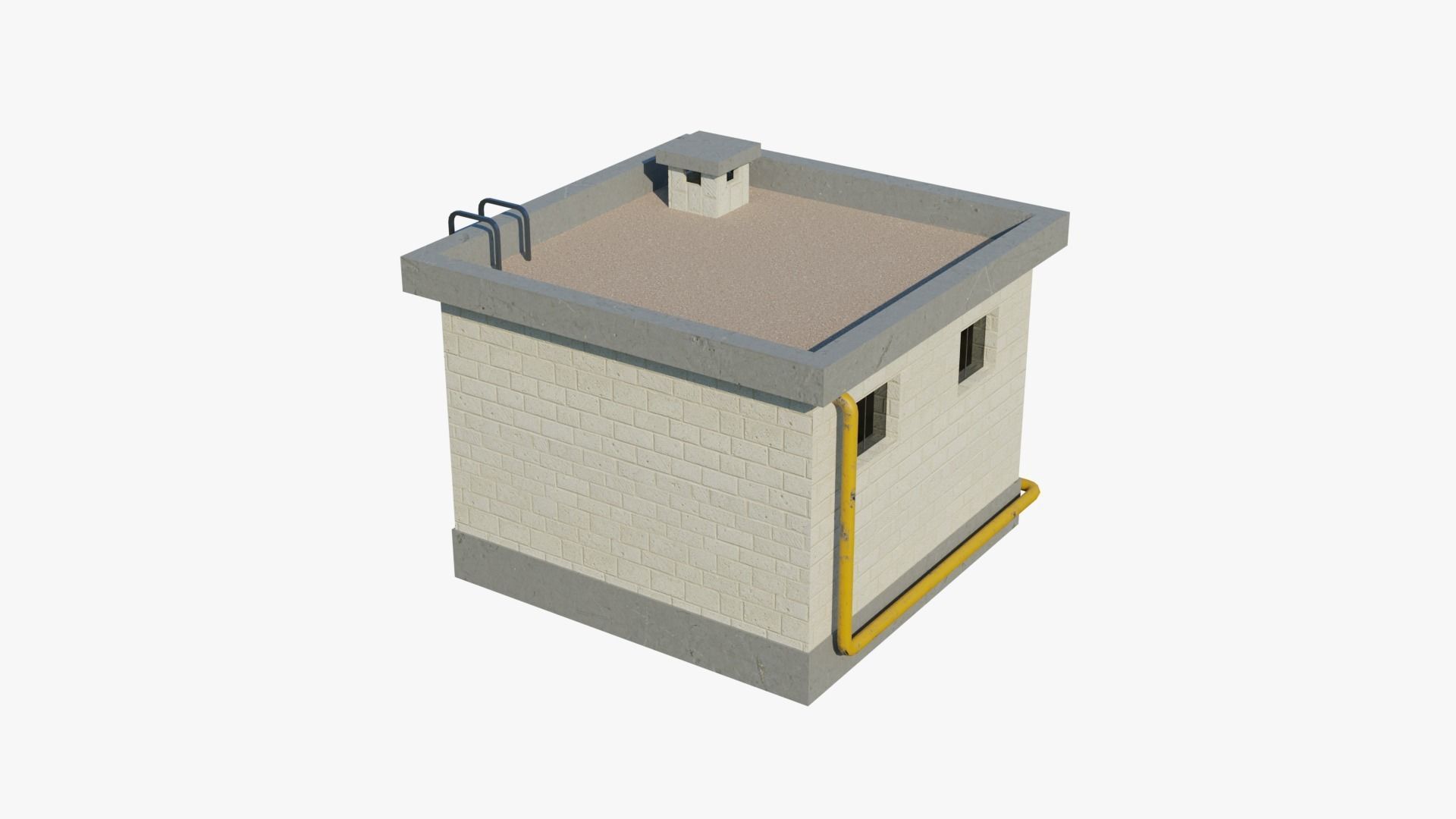 Rooftop Props Pack Low-poly 3D model_25
