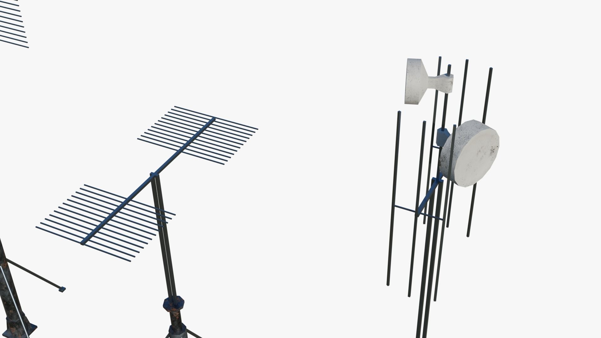 Rooftop Props Pack Low-poly 3D model_17